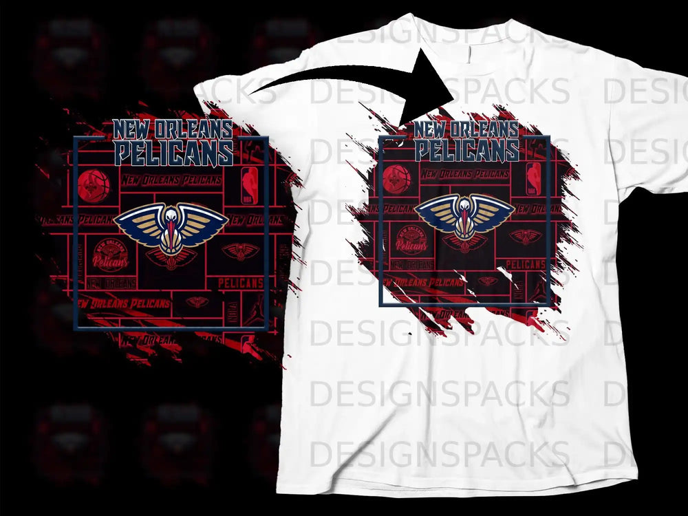 New Orleans Pelicans Graphic T-Shirt Sports Fan Apparel