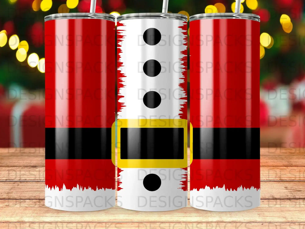 Santa Suit Design Christmas Holiday Festive Tumbler product type