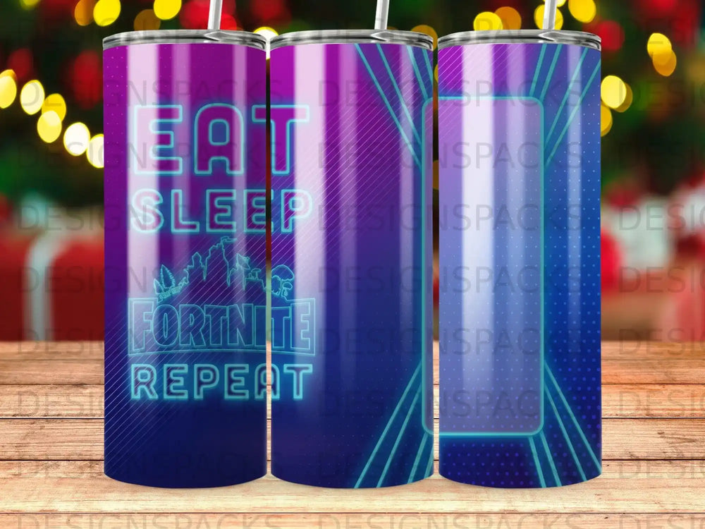 Fortnite Gamer Eat Sleep Repeat Purple Tumbler product type