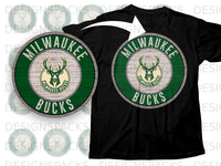 Load image into Gallery viewer, Milwaukee Bucks Round Logo T-Shirt for Sports Fans
