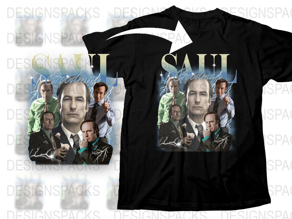 Saul TV Show Graphic T-Shirt, Men's Fan Art Tee, Lawyer Drama Series, Unique Gift Idea