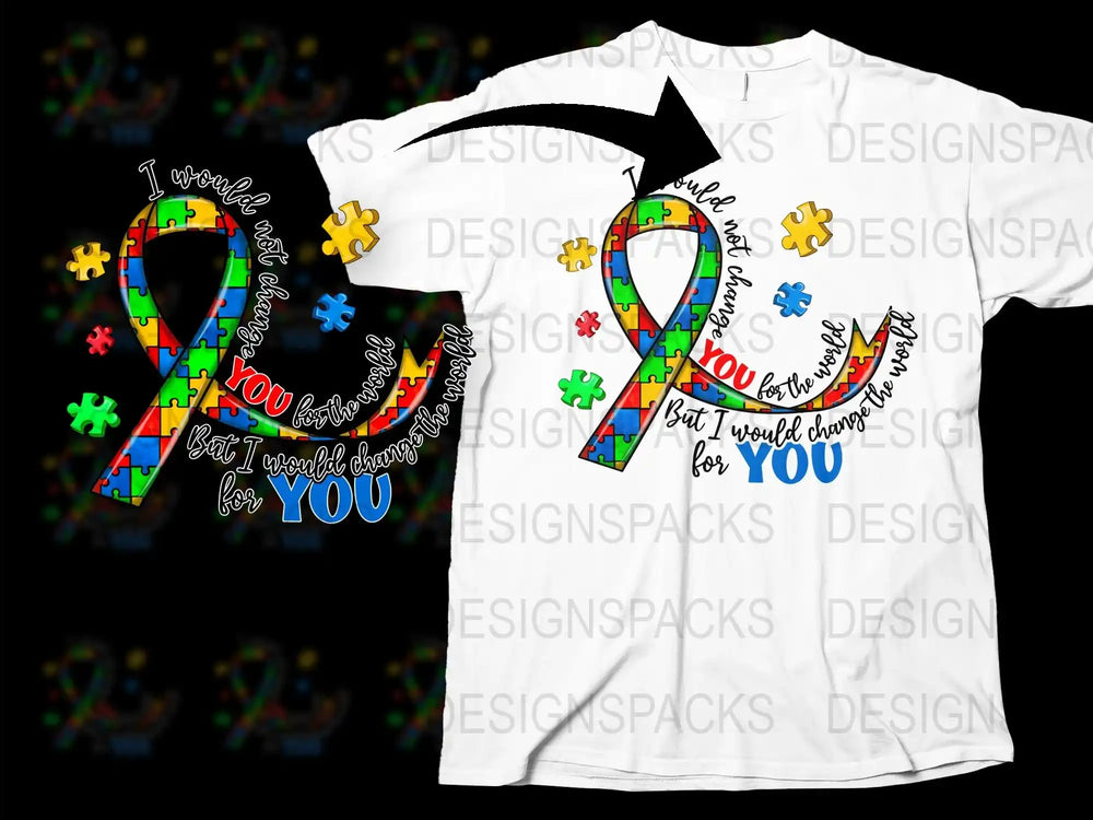 Autism Awareness T-Shirt Colorful Puzzle Pieces Heart Design Unisex Fashion Fit Tee