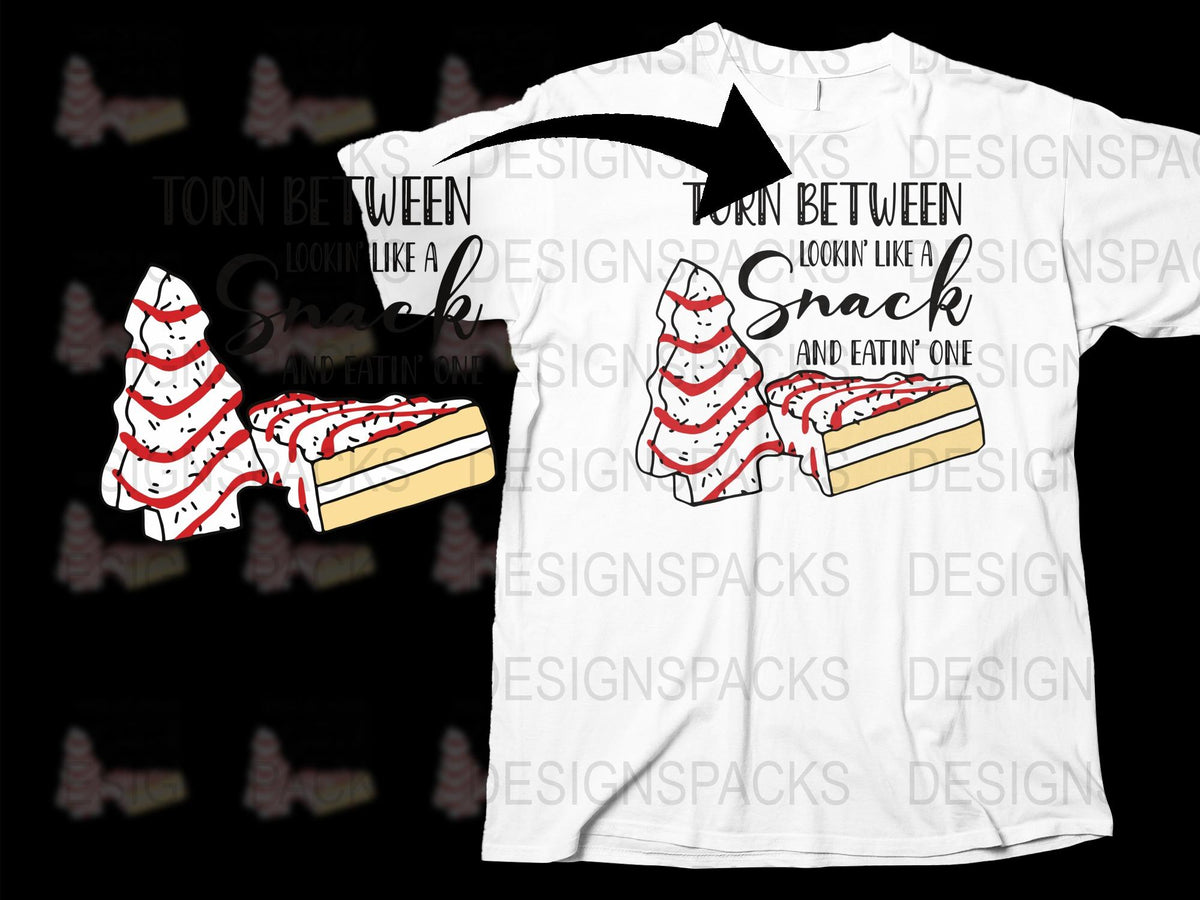 Funny Cake Snack T-Shirt, Cute Pastry Graphic Tee, Red and White, Unisex Fashion Shirt, Casual Party Outfit