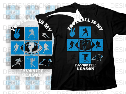 Football Is My Favorite Season Panthers product type