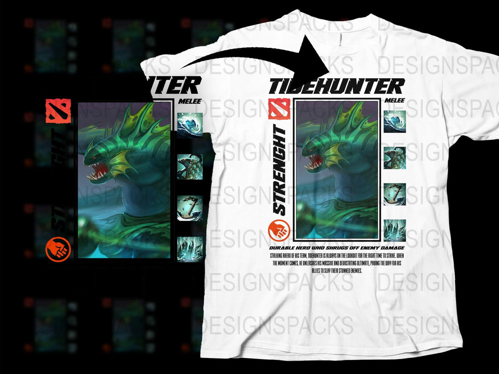 Men's White Graphic Tee, Dragon Design, Street Fighter, Gaming Shirt, Cool T-shirt for Gamers