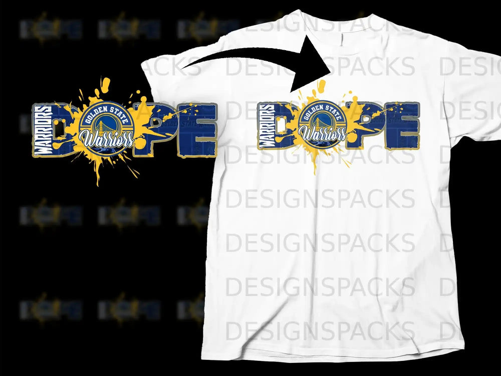 Golden State Warriors Dope Splash Design T-shirt