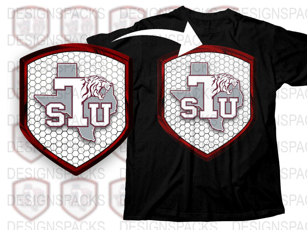 SLU Lion Logo T-Shirt, Stylish College Team Graphic Tee, Black and Red Design, Unisex Fit