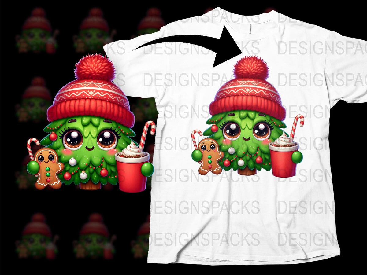 Cute Christmas Monster T-Shirt, Festive Holiday Graphic Tee, Kids and Adults Sizes Available