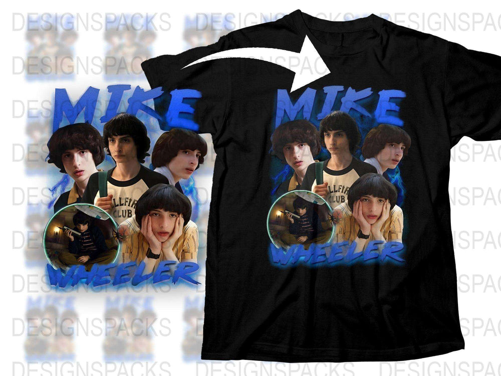 Mike Wheeler Fan Club T-Shirt, Stranger Things Inspired Tee, Multiple Faces Design, Unisex