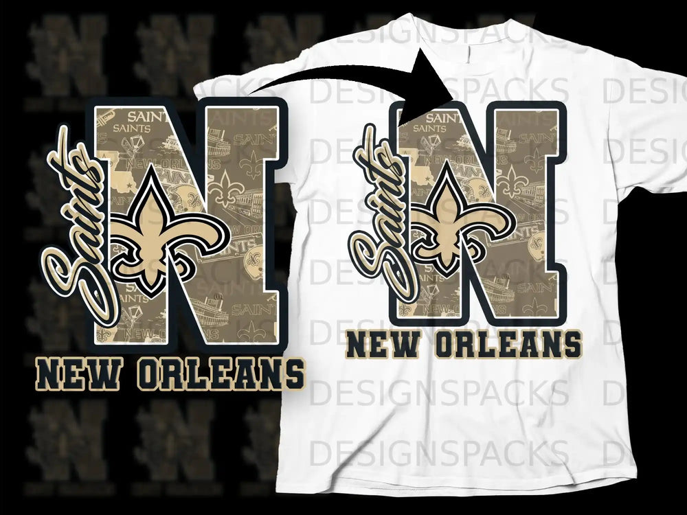 New Orleans Saints N Design T-Shirt