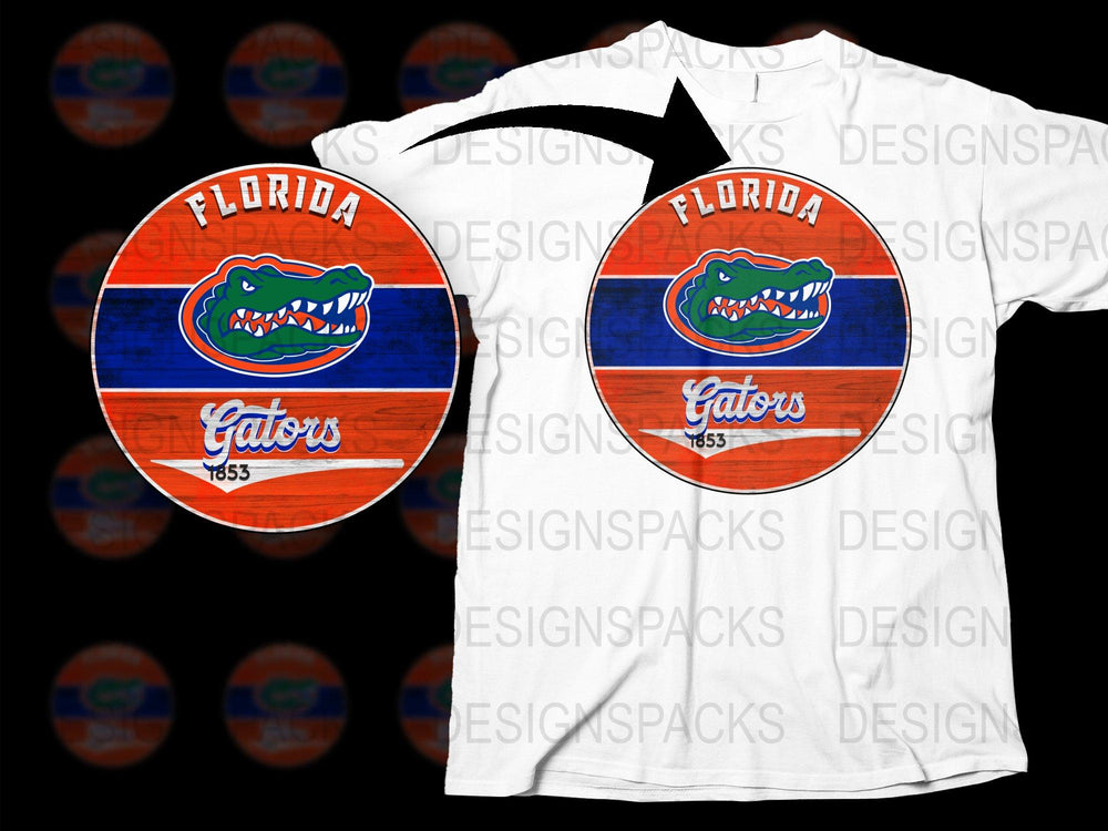 Florida Gators T-Shirt, Vintage Team Logo, College Sports Apparel, Unisex White Tee