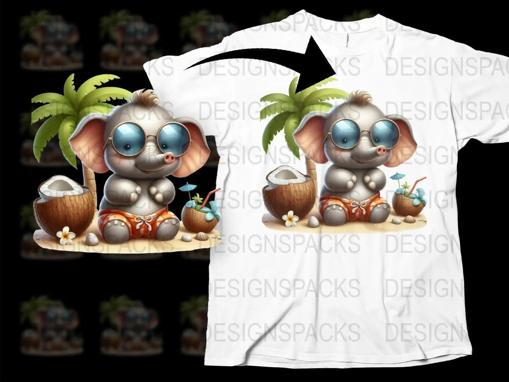 Cute Koala Beach Party T-Shirt, Tropical Palm Tree Graphic, Summer Kids Wear, Unisex Cartoon Animal Tee