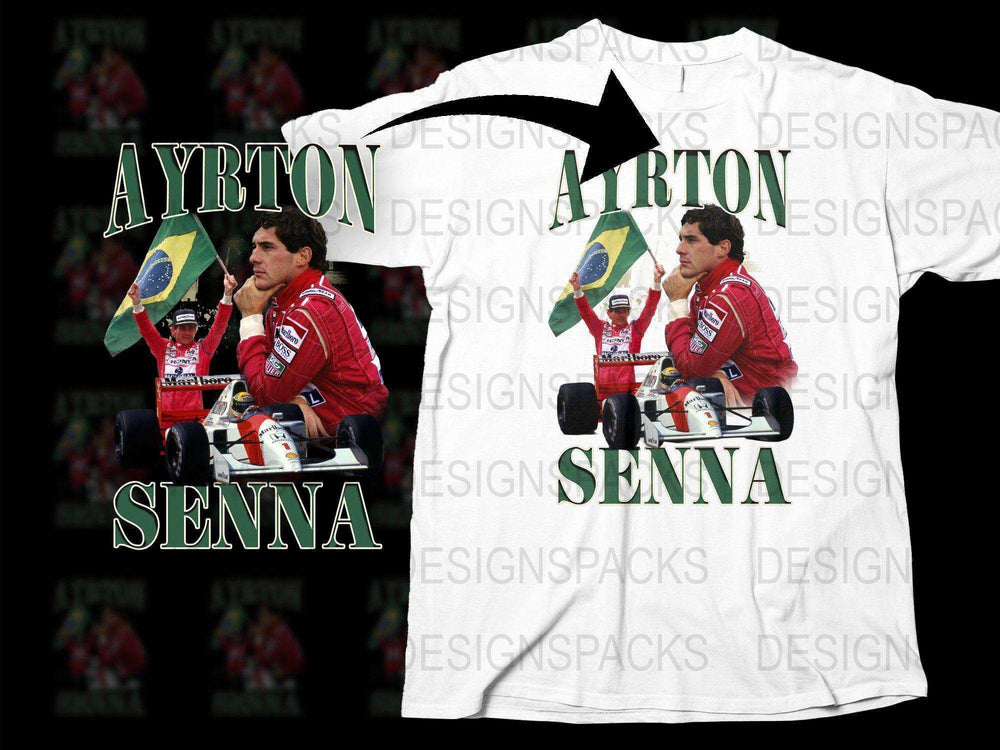 Vintage Ayrton Senna T-Shirt, Classic Formula One Racing Legend Tee, Retro Motorsport Fan Gift, Collector's Item