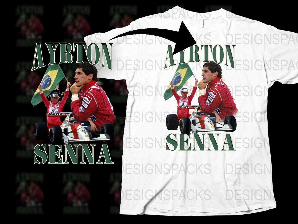 Vintage Ayrton Senna T-Shirt, Classic Formula One Racing Legend Tee, Retro Motorsport Fan Gift, Collector's Item