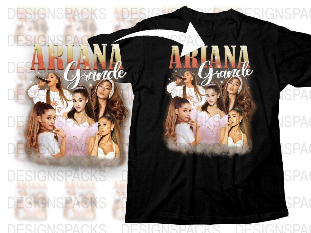 Ariana Grande Inspired T-Shirt, Pop Music Fan Merchandise, Multiple Poses Graphic Tee