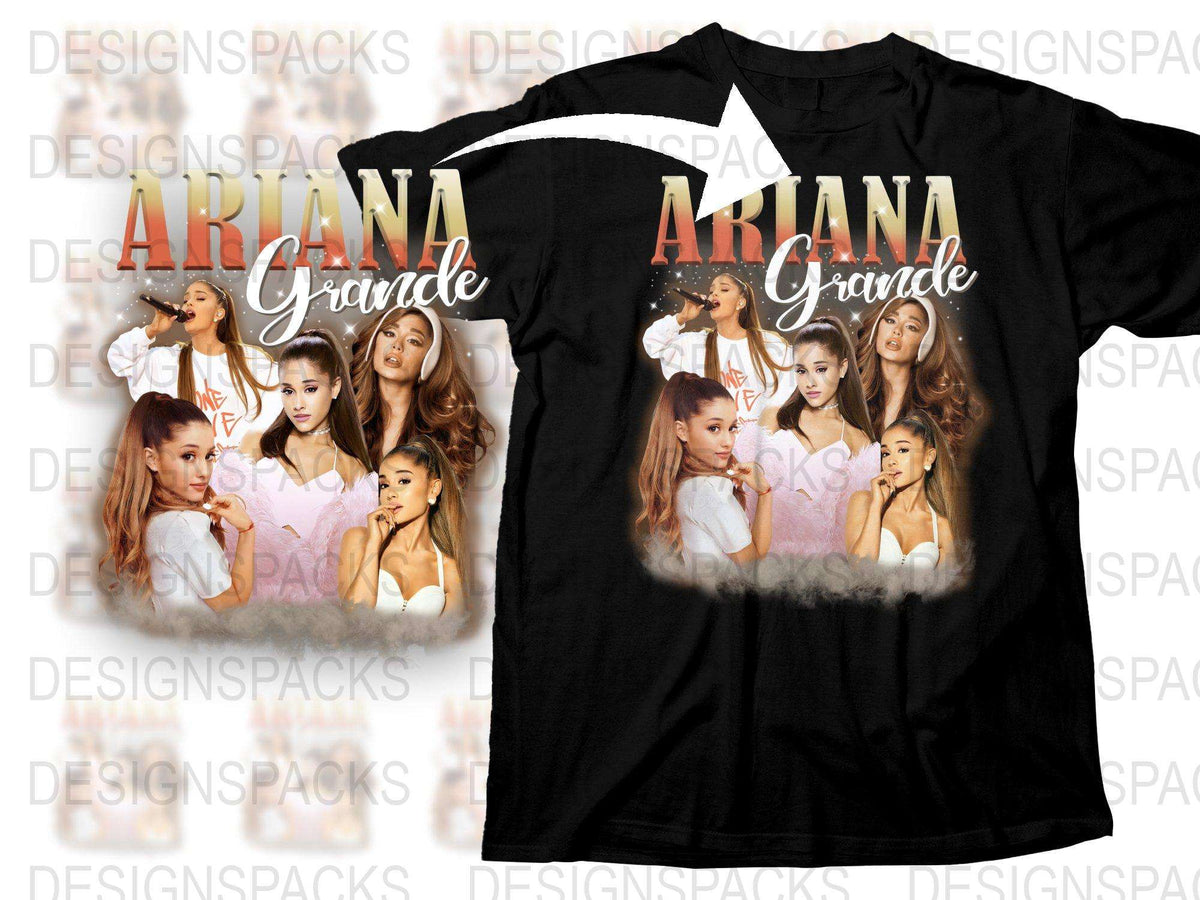 Ariana Grande Inspired T-Shirt, Pop Music Fan Merchandise, Multiple Poses Graphic Tee
