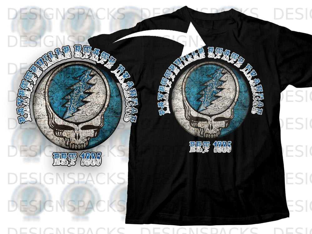 Established 1985 Grateful Dead Blazing Skull T-Shirt