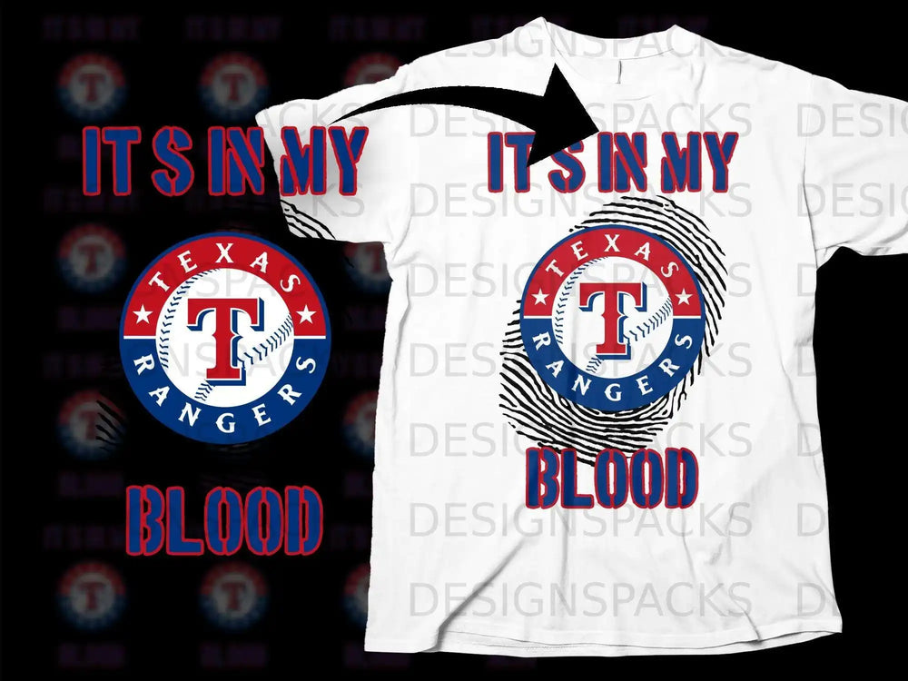 Texas Rangers It's In My Blood T-Shirt