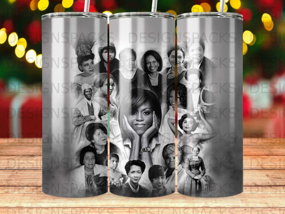 Collage of influential Black women, centered on Michelle Obama.