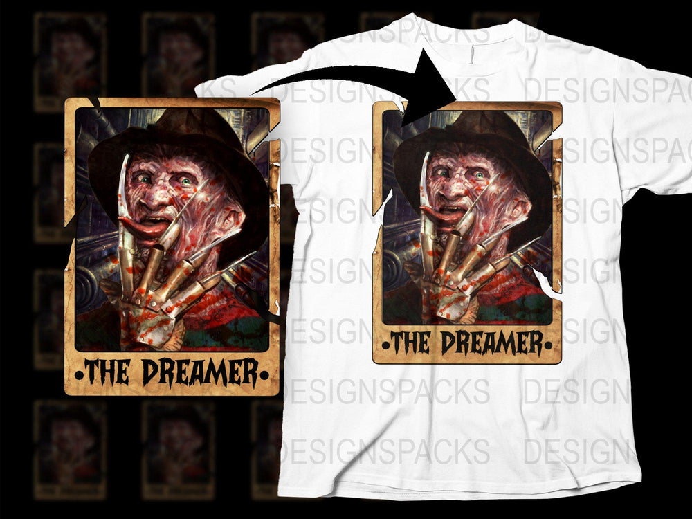 The Dreamer Scary Clown T-Shirt, Halloween Costume Tee, Horror Movie Inspired, Unique Graphic Design Shirt, Unisex Fashion
