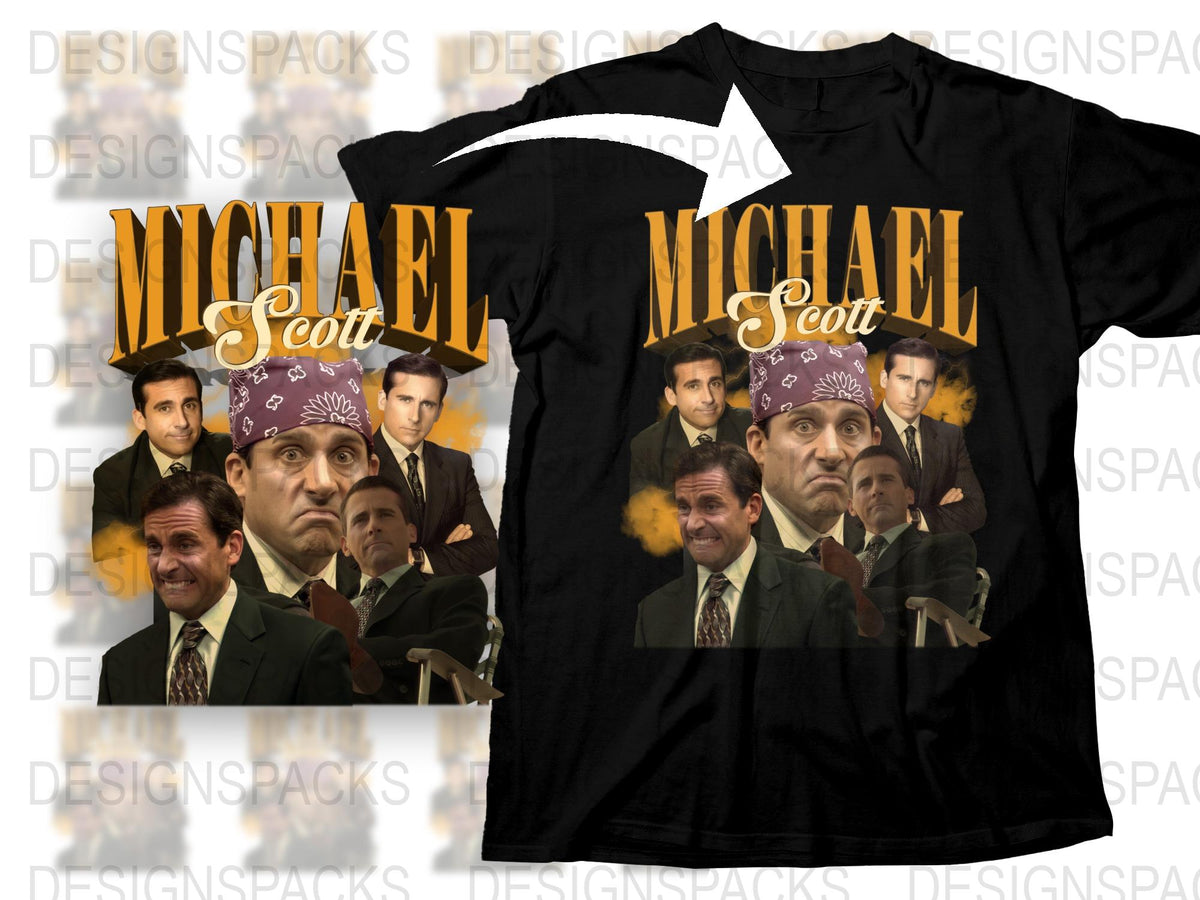 Michael Scott Graphic T-Shirt, Funny Office Themed Tee, Vintage Style TV Show Fan Shirt