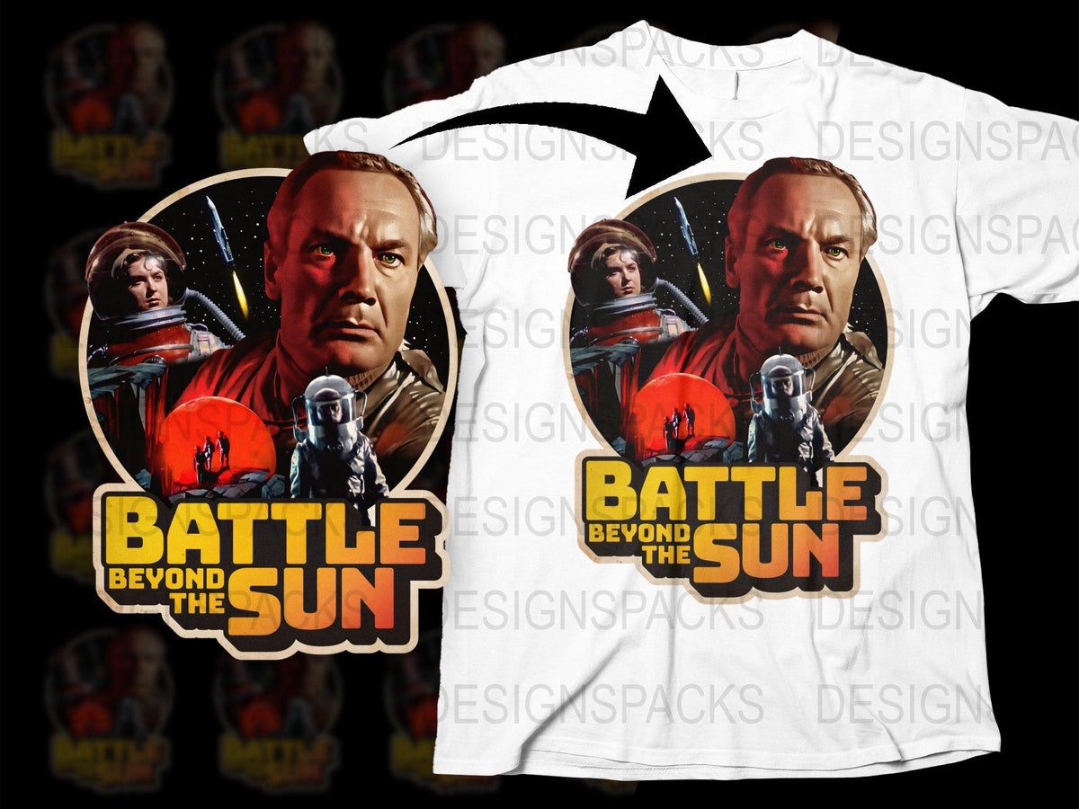 Battle Beyond the Sun Vintage Movie T-Shirt, Retro Sci-Fi Graphic Tee, Collector's Edition Shirt, Unique Film Merchandise