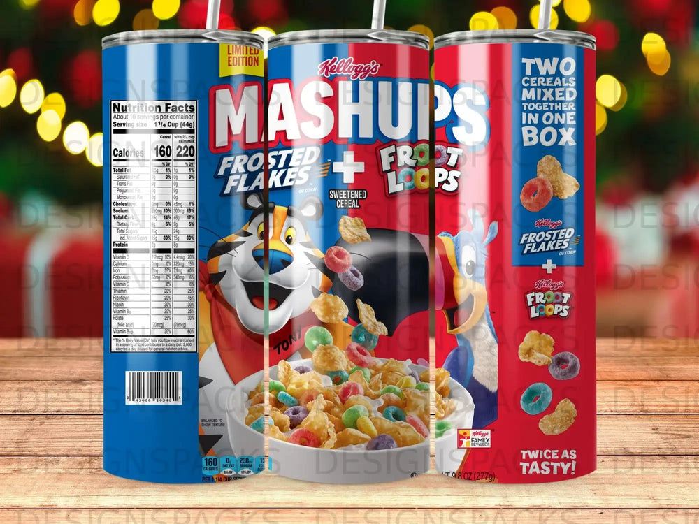 Kellogg's Frosted Flakes and Froot Loops Mashups cereal box.
