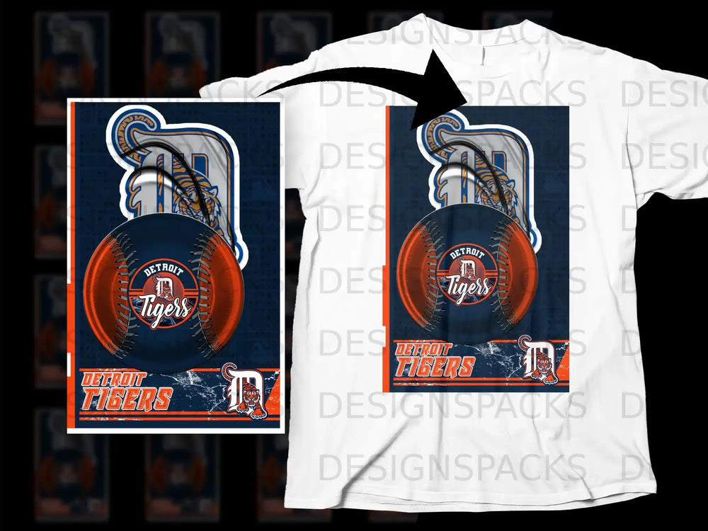 Detroit Tigers MLB Baseball T-Shirt Unique Fan Apparel