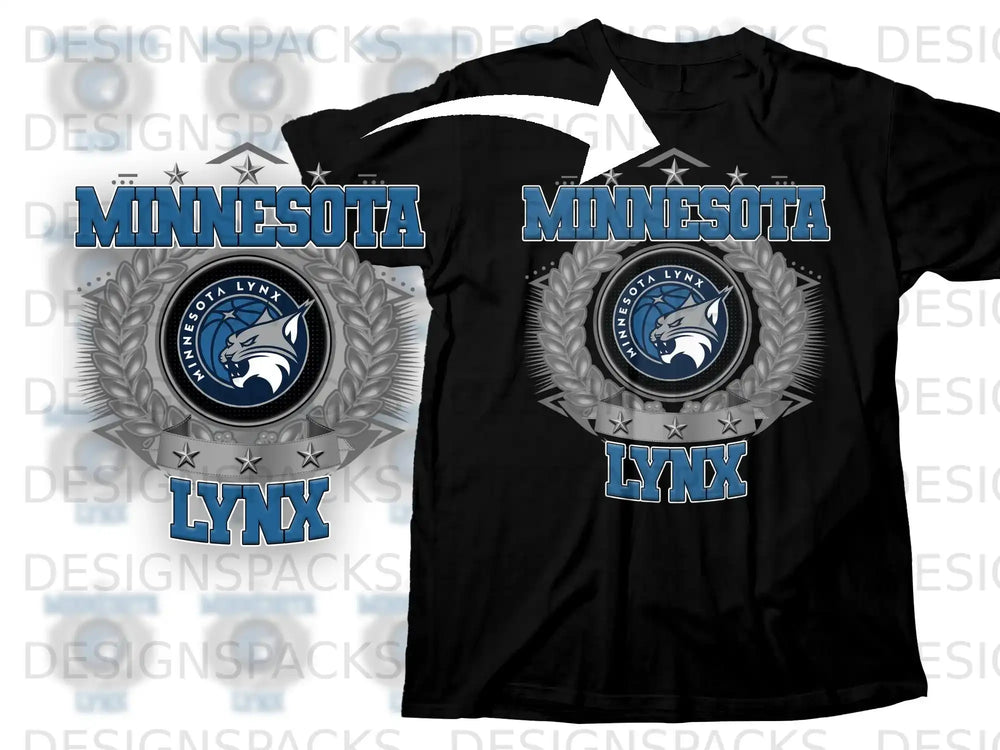 Minnesota Lynx Basketball Logo T-Shirt for Fans