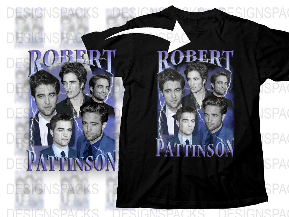 Robert Pattinson Graphic T-Shirt, Unisex Celebrity Photo Tee, Movie Star Fan Apparel, Casual Fashion Top