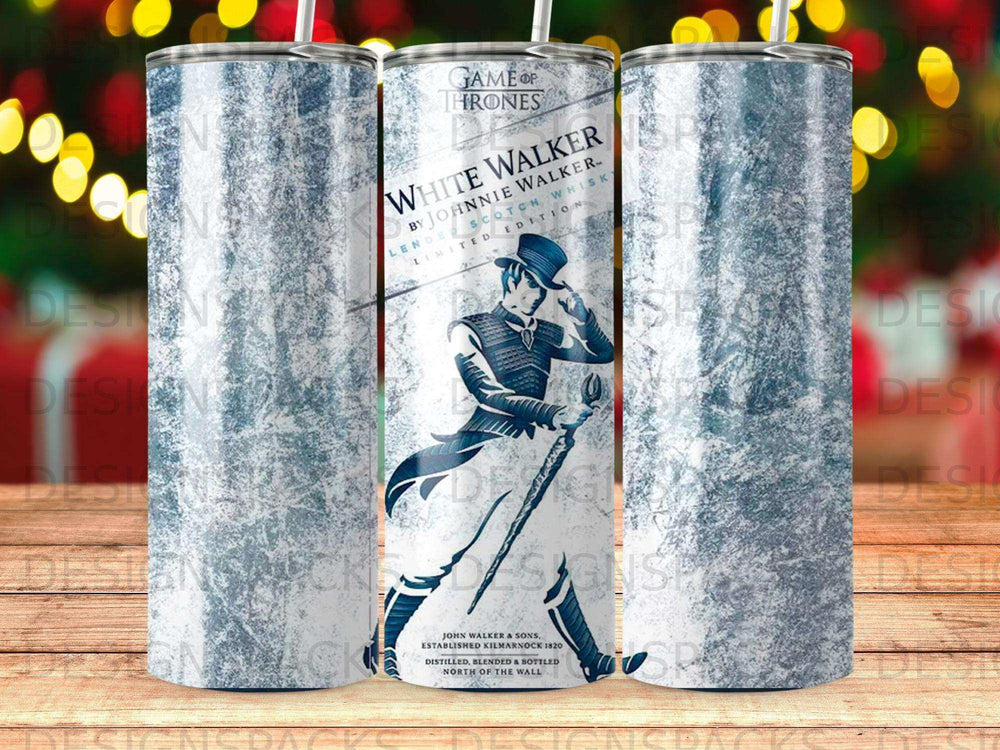 Johnnie Walker Game of Thrones White Walker limited edition blended Scotch whiskey bottle.