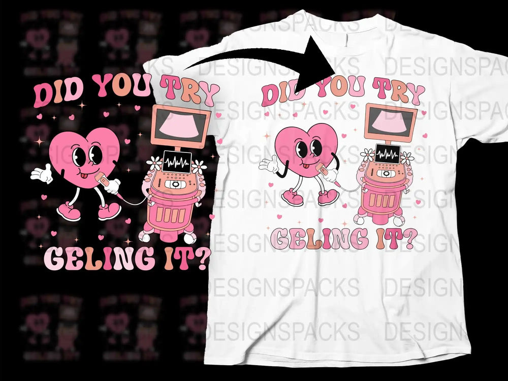 Cute Heart Characters T-Shirt 'Did You Try Feeling It?' Funny Graphic Tee for All Ages