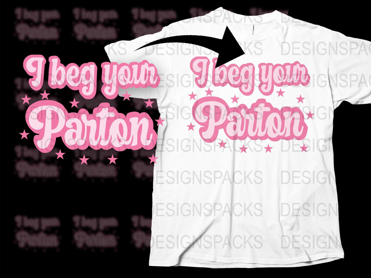 I Beg Your Pardon White T-Shirt, Pink Text Graphic Tee, Funny Statement Shirt, Unisex Fashion Top