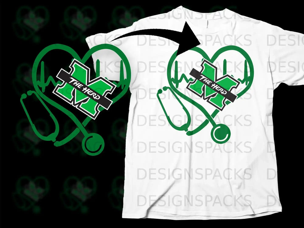 The Herd Stethoscope Heartbeat Graphic T-Shirt