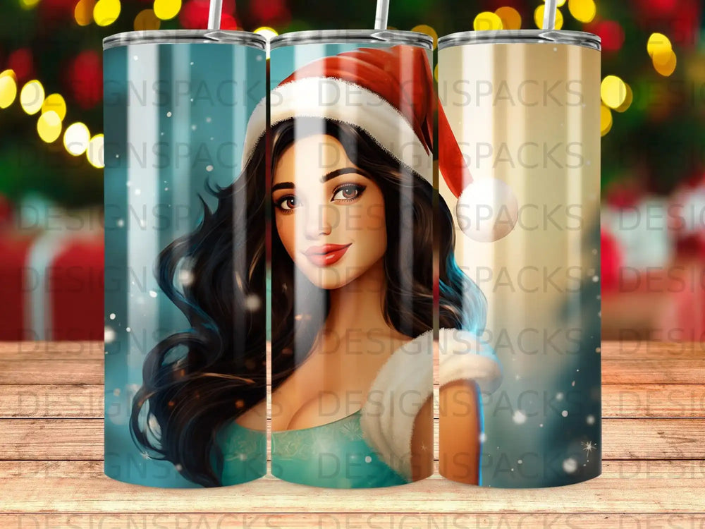 Woman with dark hair wearing a teal top, surrounded by festive decorations.