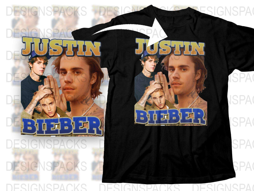 Justin Bieber Graphic T-Shirt, Pop Music Star Fan Merchandise, Trendy Celebrity Tee, Vintage Inspired Design, Unisex Fashion Shirt