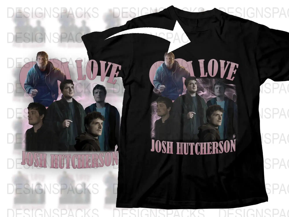 Josh Hutcherson Fan T-Shirt, Love Graphic Tee, Movie Star Casual Apparel, Unisex Cotton Shirt