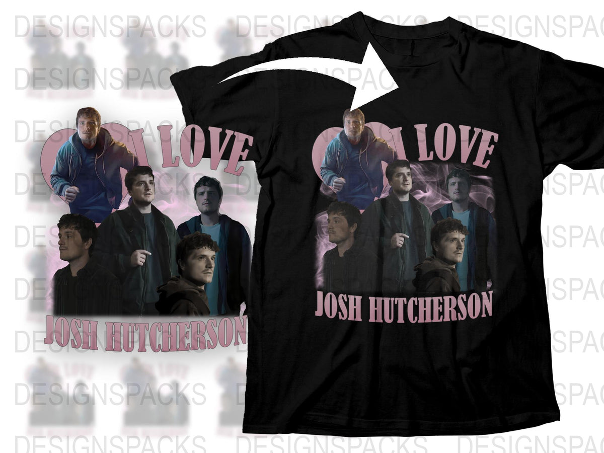 Josh Hutcherson Fan T-Shirt, Love Graphic Tee, Movie Star Casual Apparel, Unisex Cotton Shirt