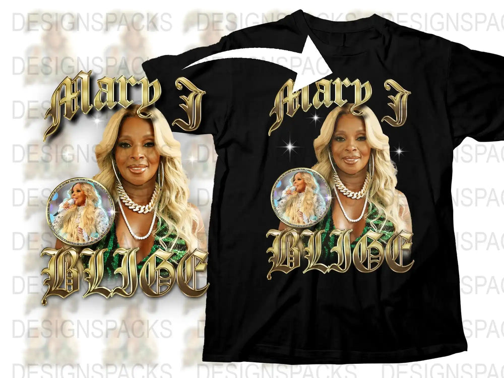 Mary J Blige Fan T-Shirt, Hip Hop Icon Graphic Tee, Vintage Style Concert Shirt, Music Legend Apparel, Gift for Fans