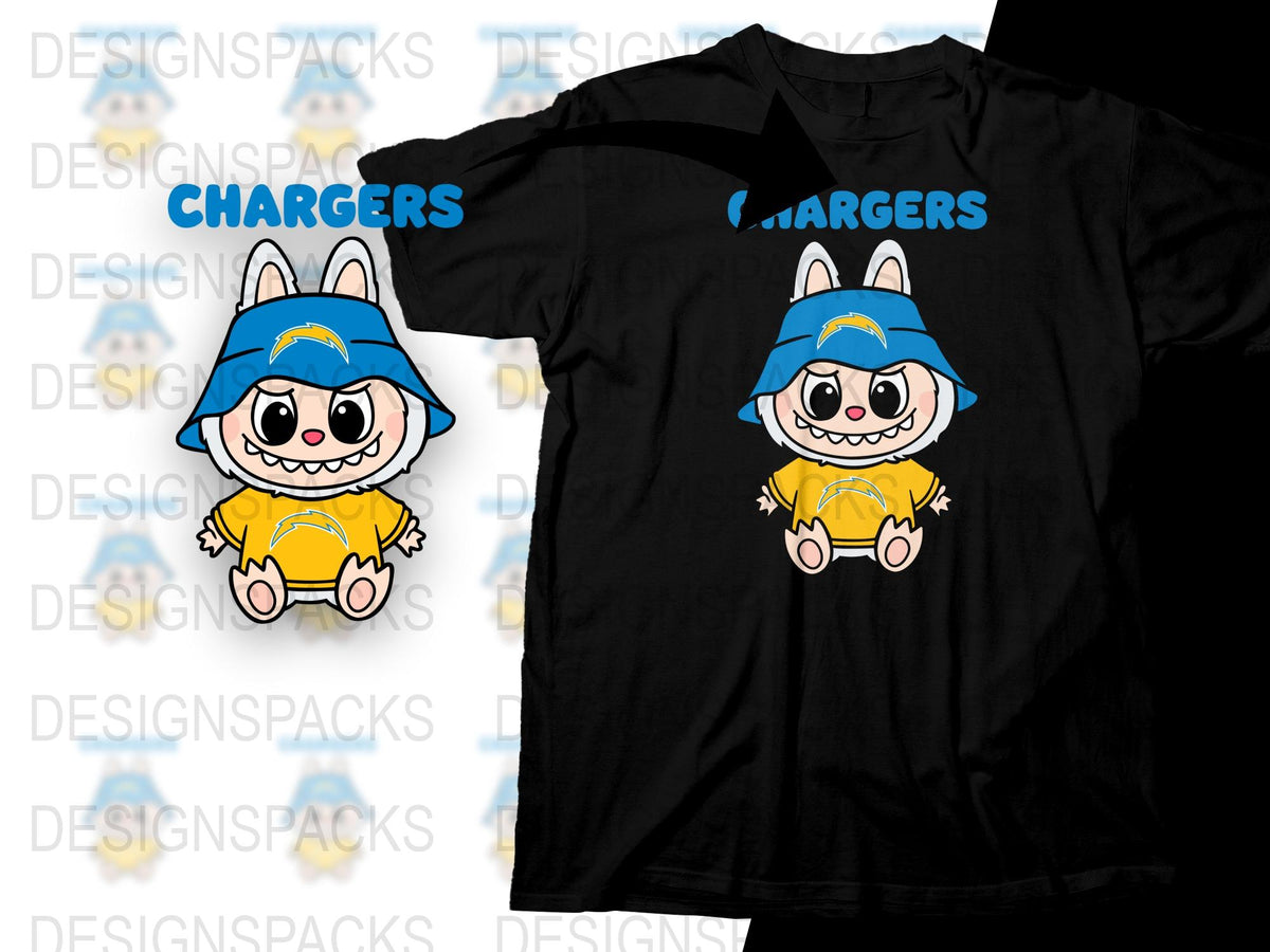 Cute Blue Hat Cartoon Character T-Shirt, Kids Funny Animal Graphic Tee, Unisex Children's Clothing
