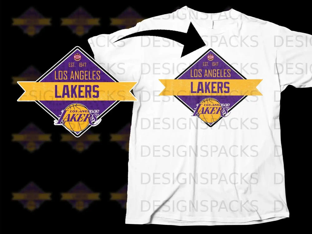 Los Angeles Lakers Nostalgic Design 1947 T-Shirt