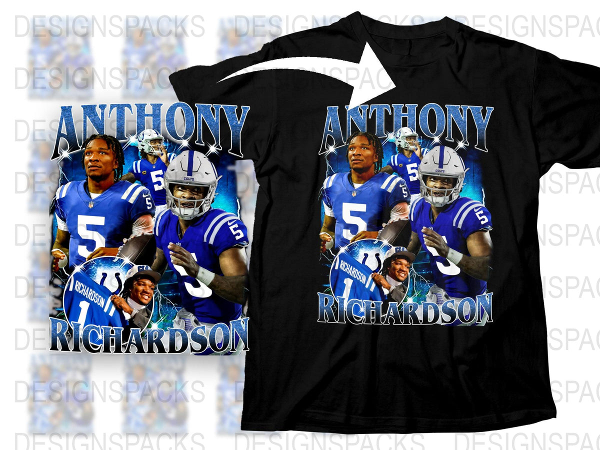 Anthony Richardson Custom Football T-Shirt, Sports Fan Gift, Personalized Graphic Tee, Athlete Inspired Design
