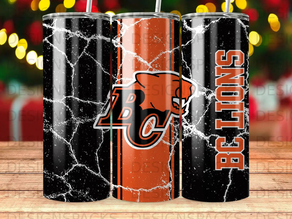 BC Lions cracked pattern black orange design product type