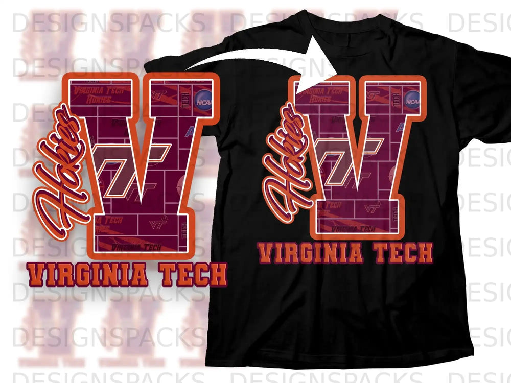 Virginia Tech Hokies V Graphic T-Shirt