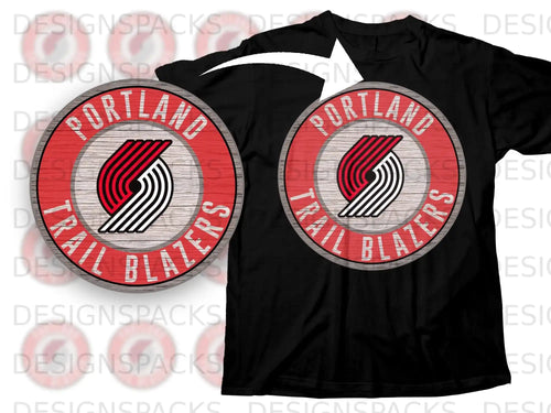 Portland Trail Blazers Circular Logo Graphic Tee