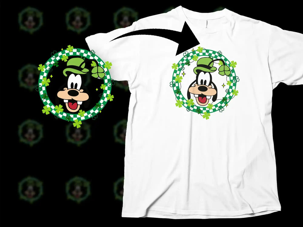 Goofy Shamrock Green Wreath Leprechaun Hat Cartoon product type