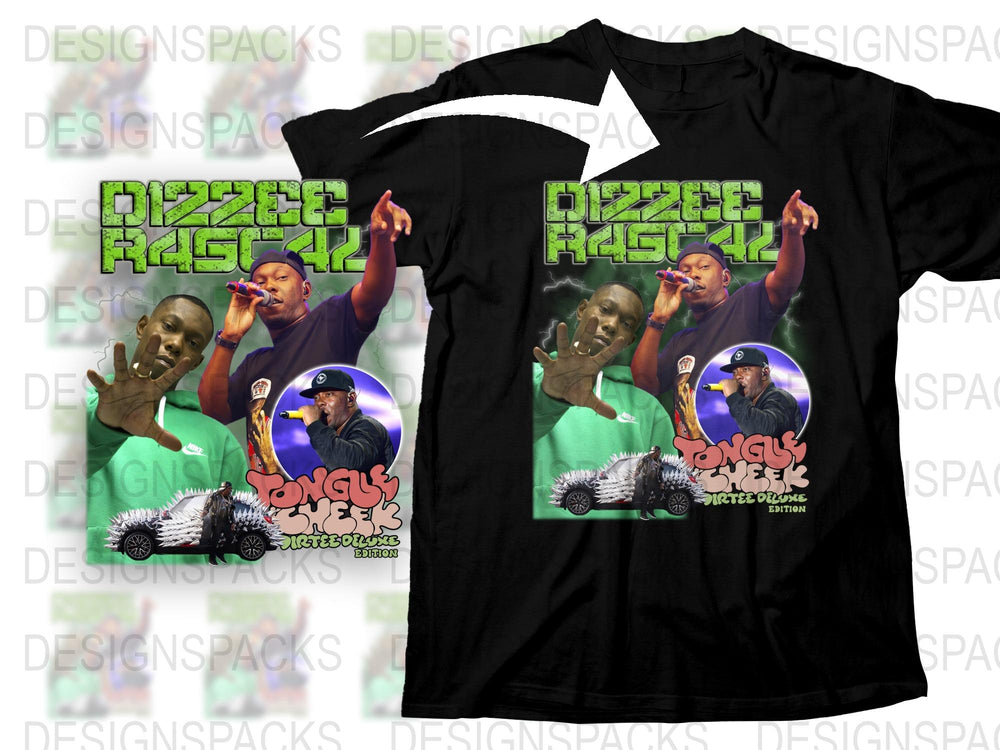 Dizzee Rascal Tongue N' Cheek Album Cover T-Shirt, Hip Hop Music Tee, Fan Merchandise, Unique Graphic Shirt, Retro Music Apparel