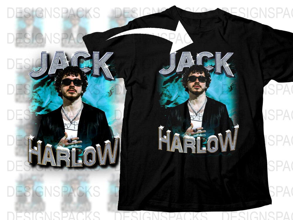 Jack Harlow Graphic T-Shirt, Hip Hop Artist Inspired Design, Music Fan Apparel, Unisex Black Tee