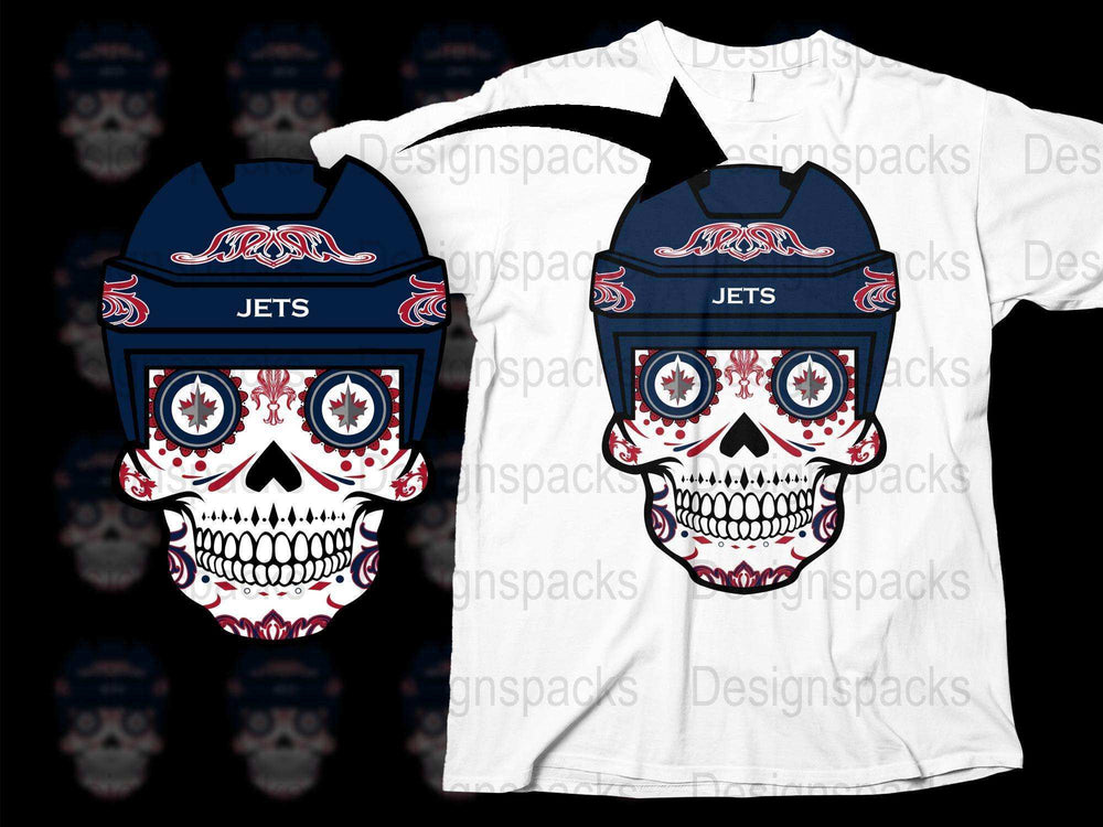Skull Print T-Shirt and Baseball Cap Set, Edgy Streetwear, Red White Blue, Graphic Tee and Hat Combo, Unique Urban Apparel
