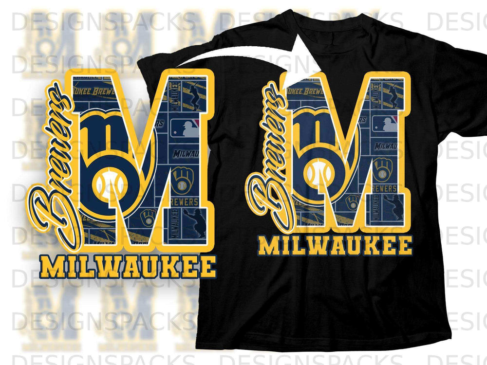 Milwaukee Brewers Large M Design T-shirt